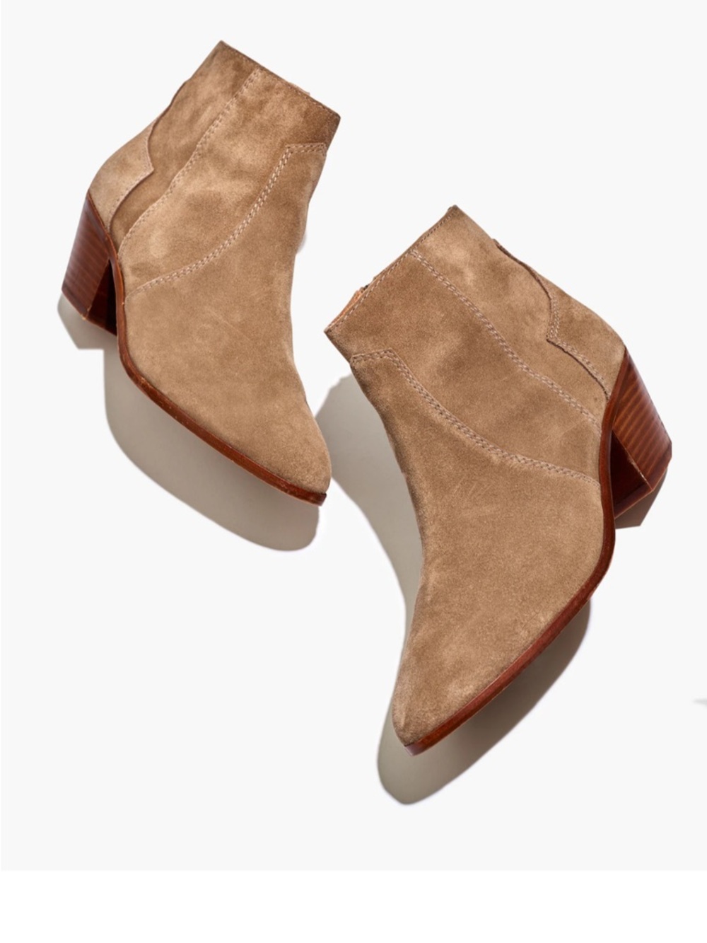 Madewell The Western Boot in Suede